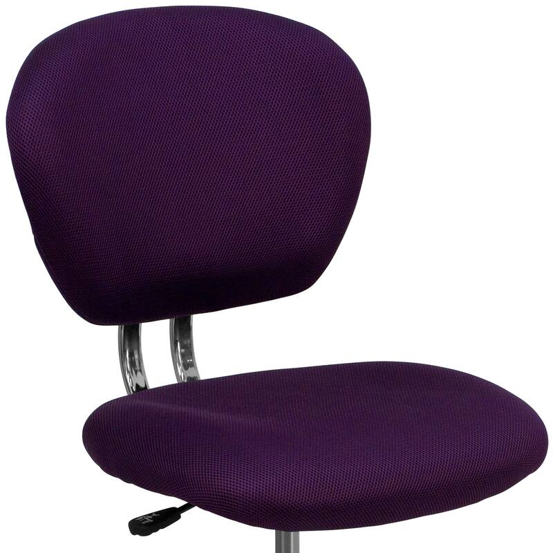 Mid-back Mesh Padded Swivel Task Office Chair with Chrome Base