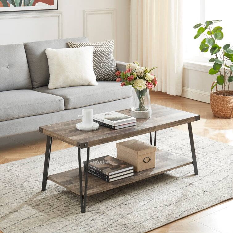 Wood Rectangular Coffee Table