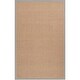 preview thumbnail 27 of 46, Handwoven Eco Natural Fiber Jute Cotton Bordered Casual Area Rug 2' x 3' - Taupe