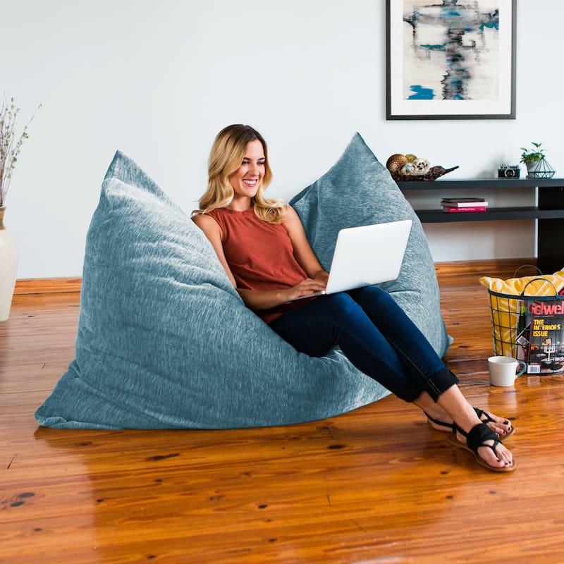 Jaxx Floor Chenille Pillow Bean Bag Lounger