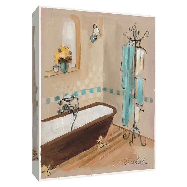PTM Images 9-154856 PTM Canvas Collection 10" x 8" - "Pastel Bathroom II" Giclee Bathroom Art Print on Canvas