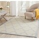 preview thumbnail 18 of 131, SAFAVIEH Handmade Cambridge Maybell Moroccan Trellis Wool Rug 4' x 6' - Ivory/Light Blue