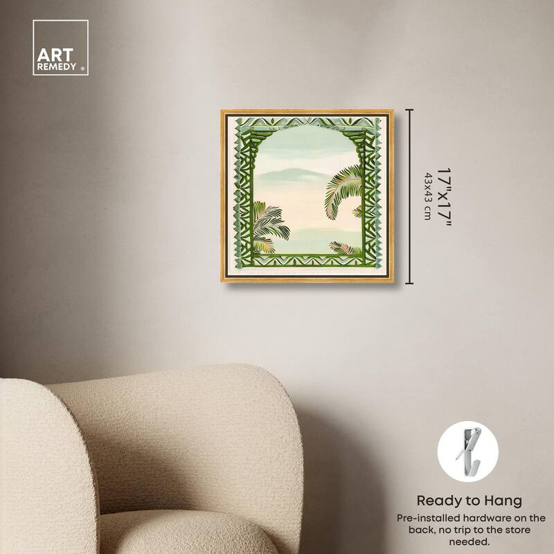 Palm View Vista Canvas by Art Remedy