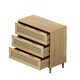 preview thumbnail 5 of 6, 31.50"3-Drawers Rattan Storage Cabinet Rattan Drawer,for Bedroom,Living Room,Dining Room