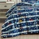 preview thumbnail 3 of 4, Blue Cars Reversible Kids Quilt Coverlet Bedspread Bedding Set