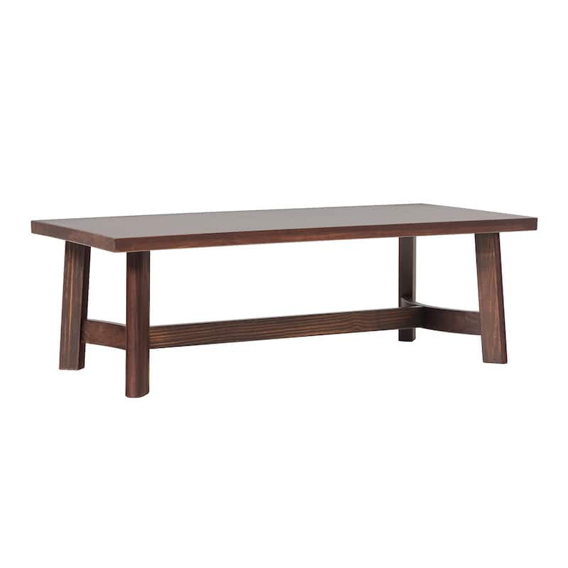 Walker Edison Modern Farmhouse Solid Wood Rectangle Coffee Table
