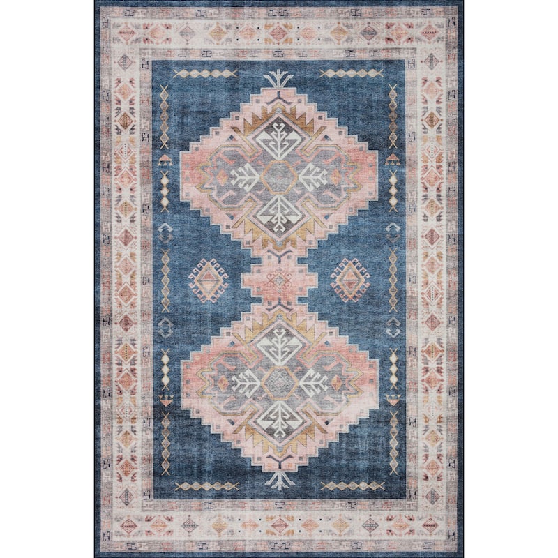 Alexander Home Meghan Vintage Boho Distressed Area Rug