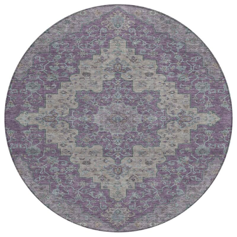 Machine Washable Indoor/ Outdoor Traditional Karachy Chantille Rug