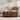 Fluted Coffee Table w/ 4 Drawers,  Modern Center Table for Living Room