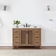 preview thumbnail 10 of 177, Altair Hadiya Bathroom Vanity with Composite Stone Countertop without Mirror 48 inch. - Brown Pine + Matte Black Hardware