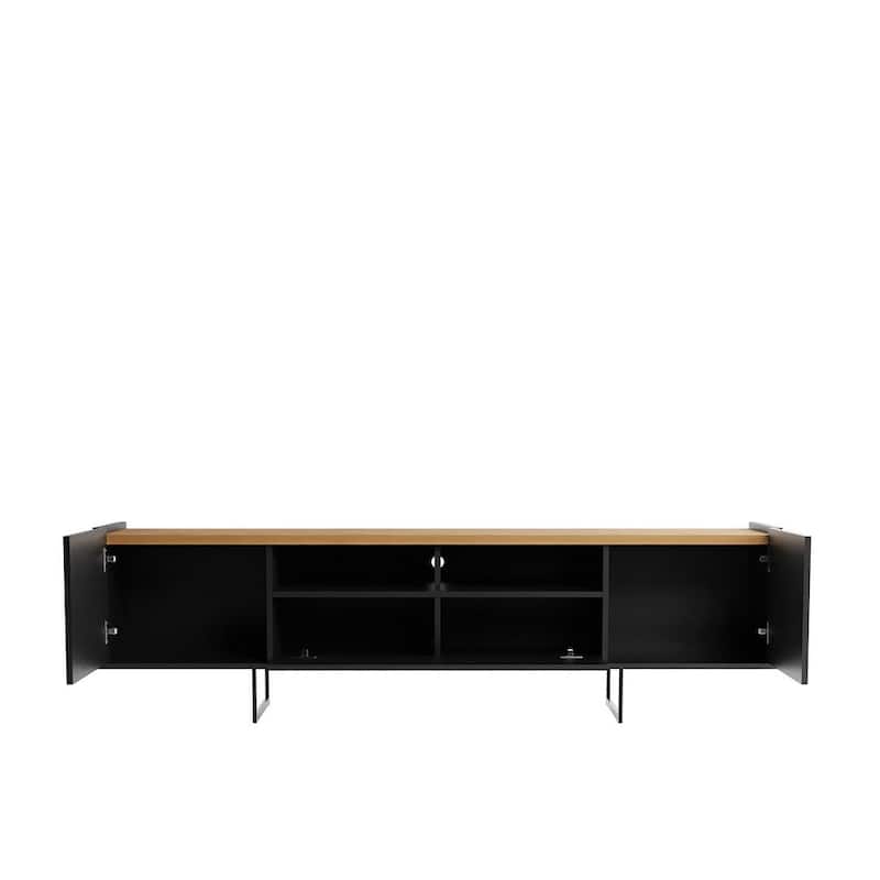 Winston 70.86 Media Cabinet Console with 6 Shelves