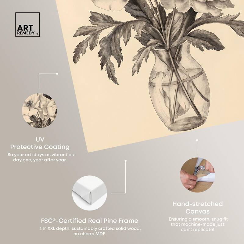 Herbarium's Hush II Canvas by Art Remedy, Gallery Wrapped