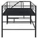 preview thumbnail 14 of 32, Simple & Space-saving Design Mid Metal Loft Bed with Storage stairs, Twin Size