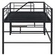 preview thumbnail 14 of 15, Twin Size Loft Bed with Play and Storage Spaces Underneath, Metal Bed Frame with Storage stairs and Guardrail for Bedroom