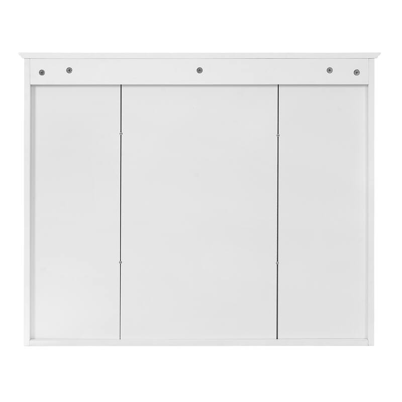 Roomfitters 35 Inch 2-in-1 Wall Mount Medicine Cabinet, Mirror Storage with Adjustable Shelves & Soft Close