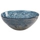 preview thumbnail 1 of 4, Uttermost Genovesa Aqua Glass Bowl - 14.25"W x 6"H x 14.25"D