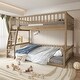 preview thumbnail 2 of 18, Full XL over Queen Bunk Bed with Ladder and Guardrails