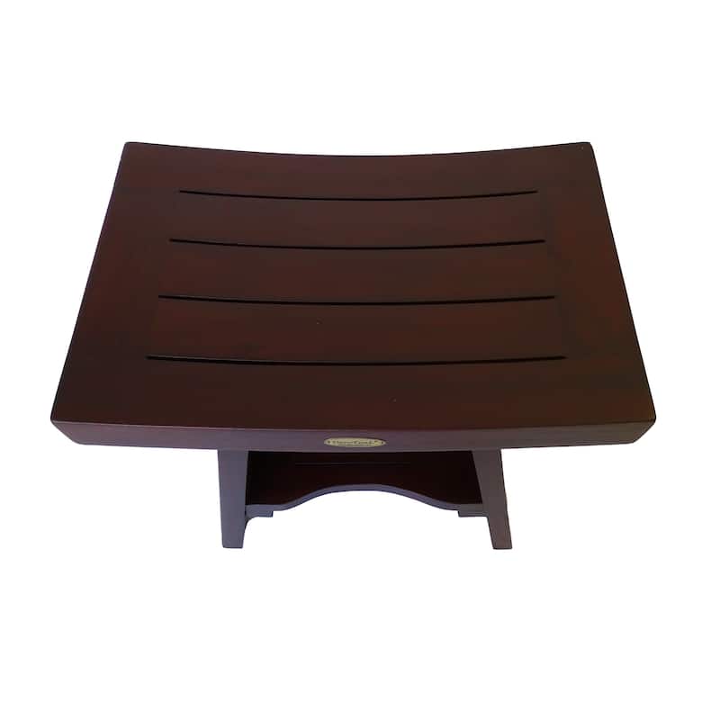 DecoTeak 18", Teak Shower Bench, Teak Bench for Shower, Teak Bench, Shower Teak Bench, Teak Wood Shower Bench, Teak Shower Stool