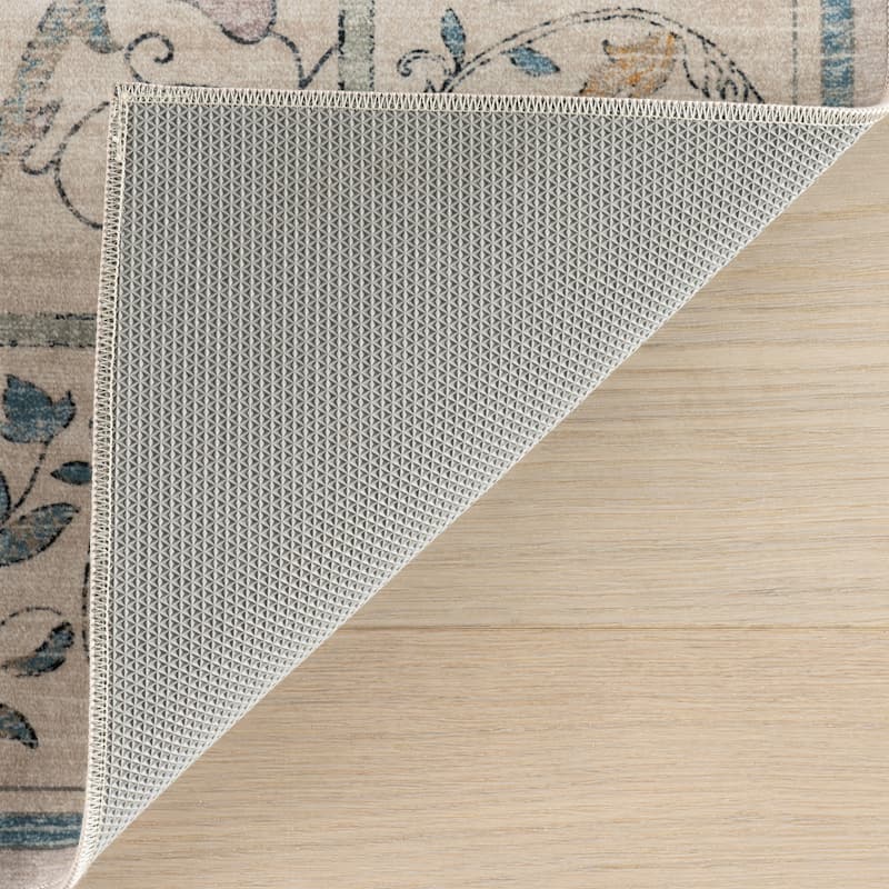 Nuloom Veliora Floral Washable Area Rug