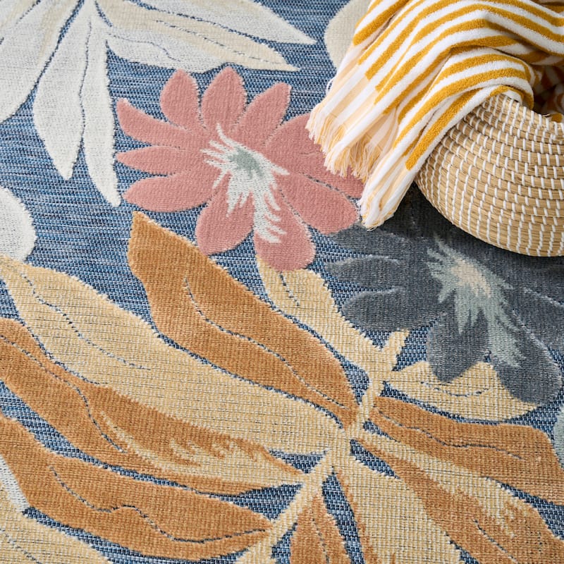 Nourison Suncoast Indoor/Outdoor Tropical Floral Area Rug