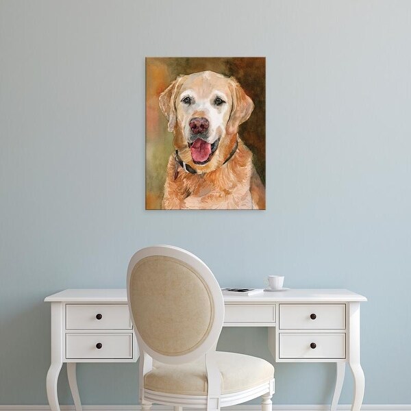 Easy Art Prints Edie Fagan's 'Rex Golden Retriever' Premium Canvas Art