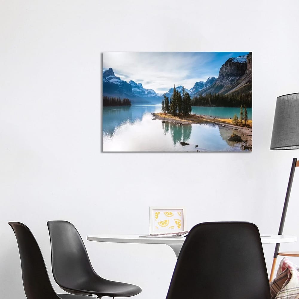 iCanvas "Iconic Spirit Island On Maligne Lake" by Matteo Colombo Canvas Print