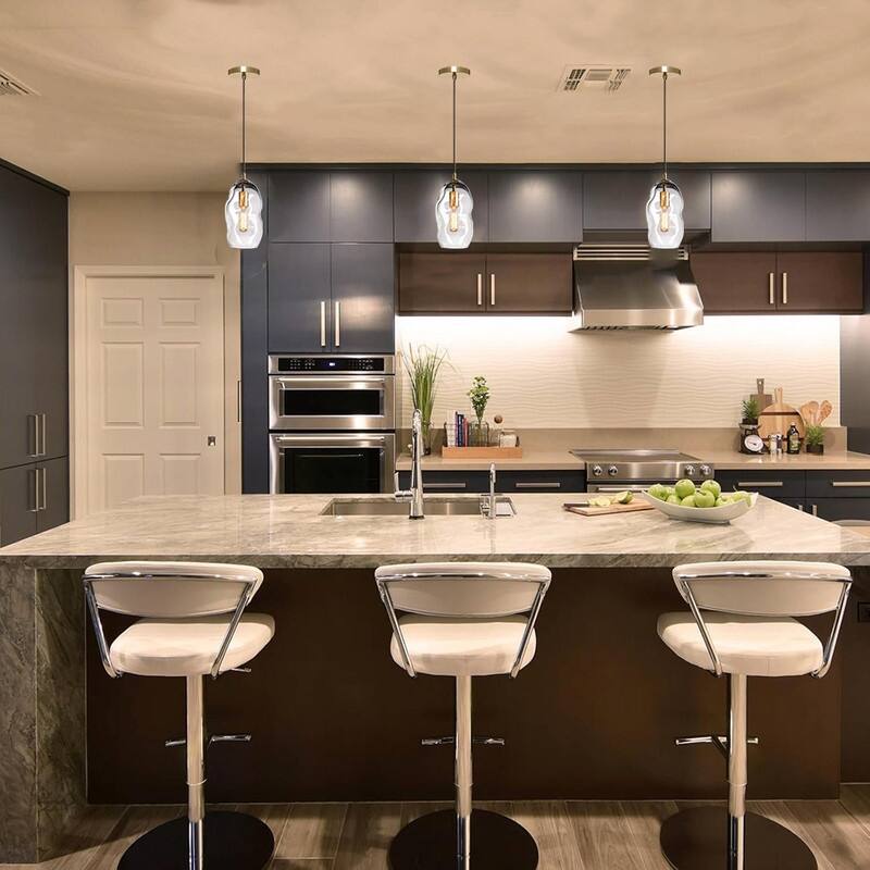 12 Inch light fixtures clear chandelier light glass pendant light