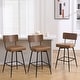 preview thumbnail 116 of 136, 26"/29" Faux Leather Swivel Counter/Bar Stools Set of 2/3