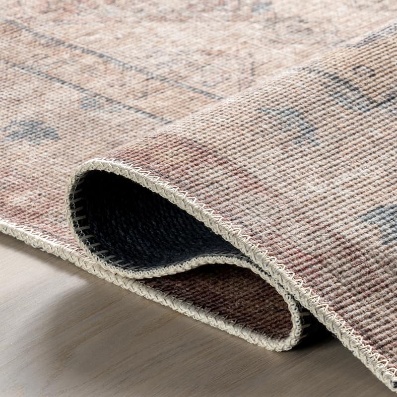 Nuloom Green Haven Collection Recycled Cotton Machine Washable Area Rug