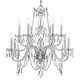 preview thumbnail 1 of 0, Traditional Crystal 12 Light Chrome Chandelier - 31'' W x 26'' H 31'' W x 26'' H