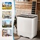 preview thumbnail 11 of 18, Costway 26lbs Portable Semi-automatic Washing Machine W/Built-in Drain - See Details