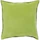 Harrell 18-inch Velvet Throw Pillow - Cover Only - Lime