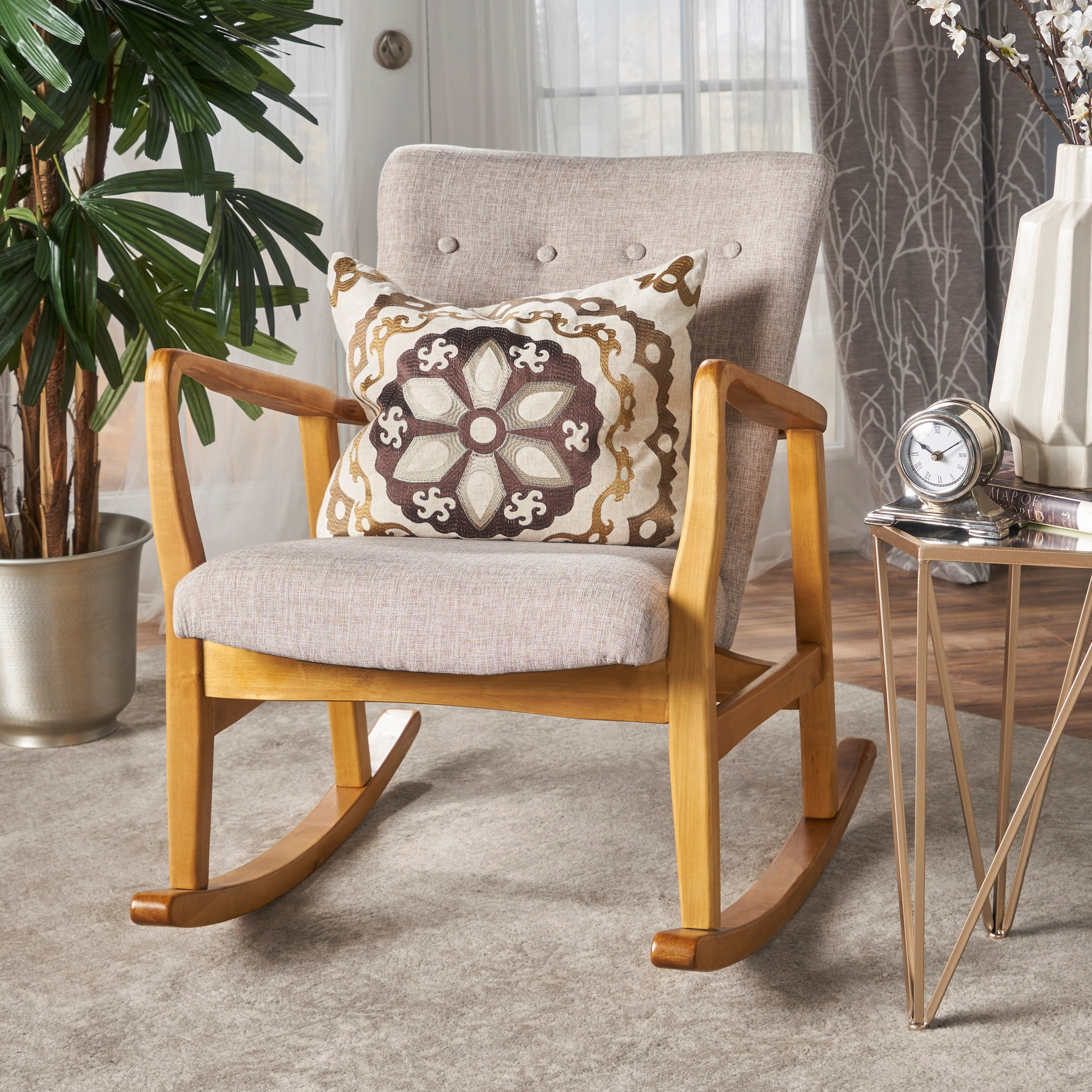 Callum mid century rocking chair cheap