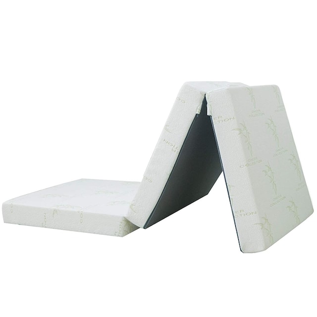 Cheer Collection Tri-fold 4-inch Folding Futon Mattress - Medium