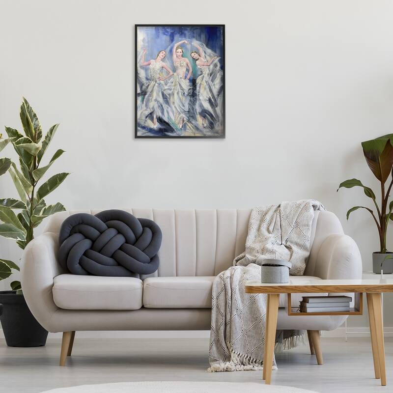 Stupell Fashionable Dancer Trio Framed Giclee Art Design By Lucille Lee