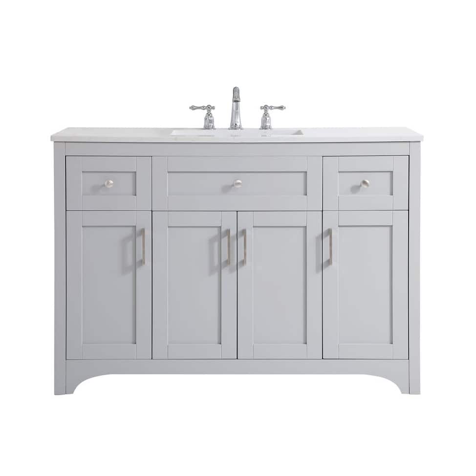 Elegant Lighting VF17048 Moore 48" Free Standing Single Basin Vanity