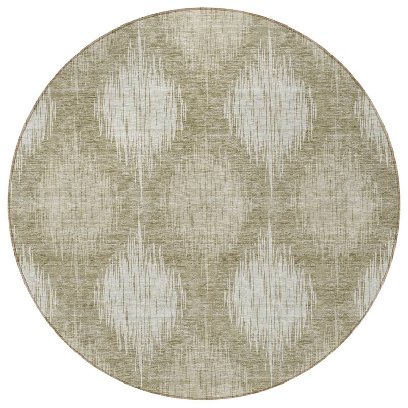HomeRoots Ikat Transitional Rectangle Outdoor Rug