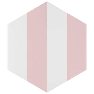Merola Tile Porto Capri Hex Rose 8-5/8" x 9-7/8" Porcelain Floor and Wall Tile