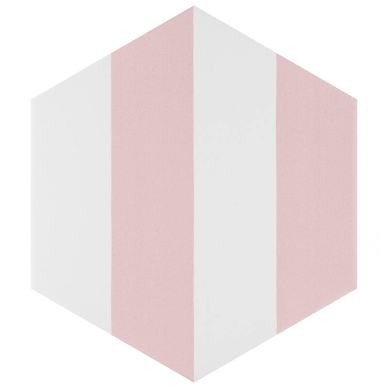 Merola Tile Porto Capri Hex Rose 8-5/8" x 9-7/8" Porcelain Floor and Wall Tile