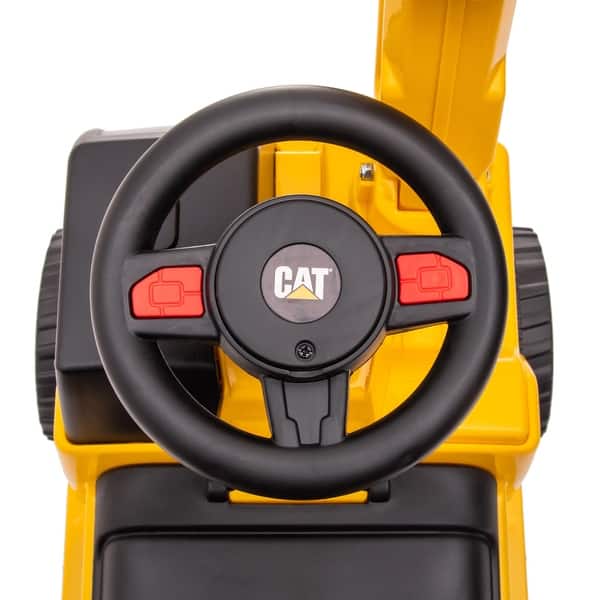 slide 2 of 10, Caterpillar Foot to Floor Ride-On for Toddlers Assembly Required - Yellow