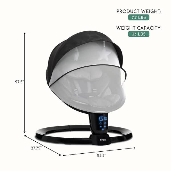 dimension image slide 0 of 2, Evolur SootheSway Swing