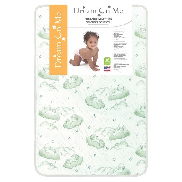 slide 2 of 3, Dream On Me 3-inch Square Corner Playard Mattress Vinyl