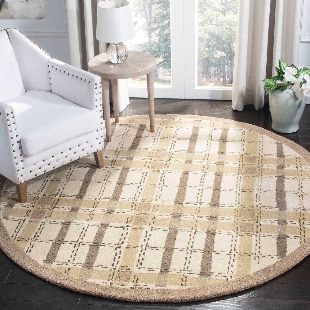 Martha Stewart by SAFAVIEH Colorweave Plaid Wool/ Viscose Rug