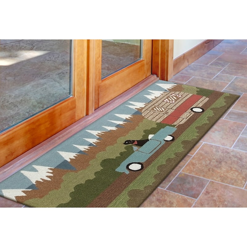 Liora Manne Frontporch Camping Dog Indoor/Outdoor Rug