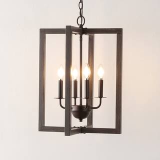 SAFAVIEH Home Lighting Collection Winter 16" Modern & Contemporary Pendant (4-bulb) - 16" W x 16" D x 79" H