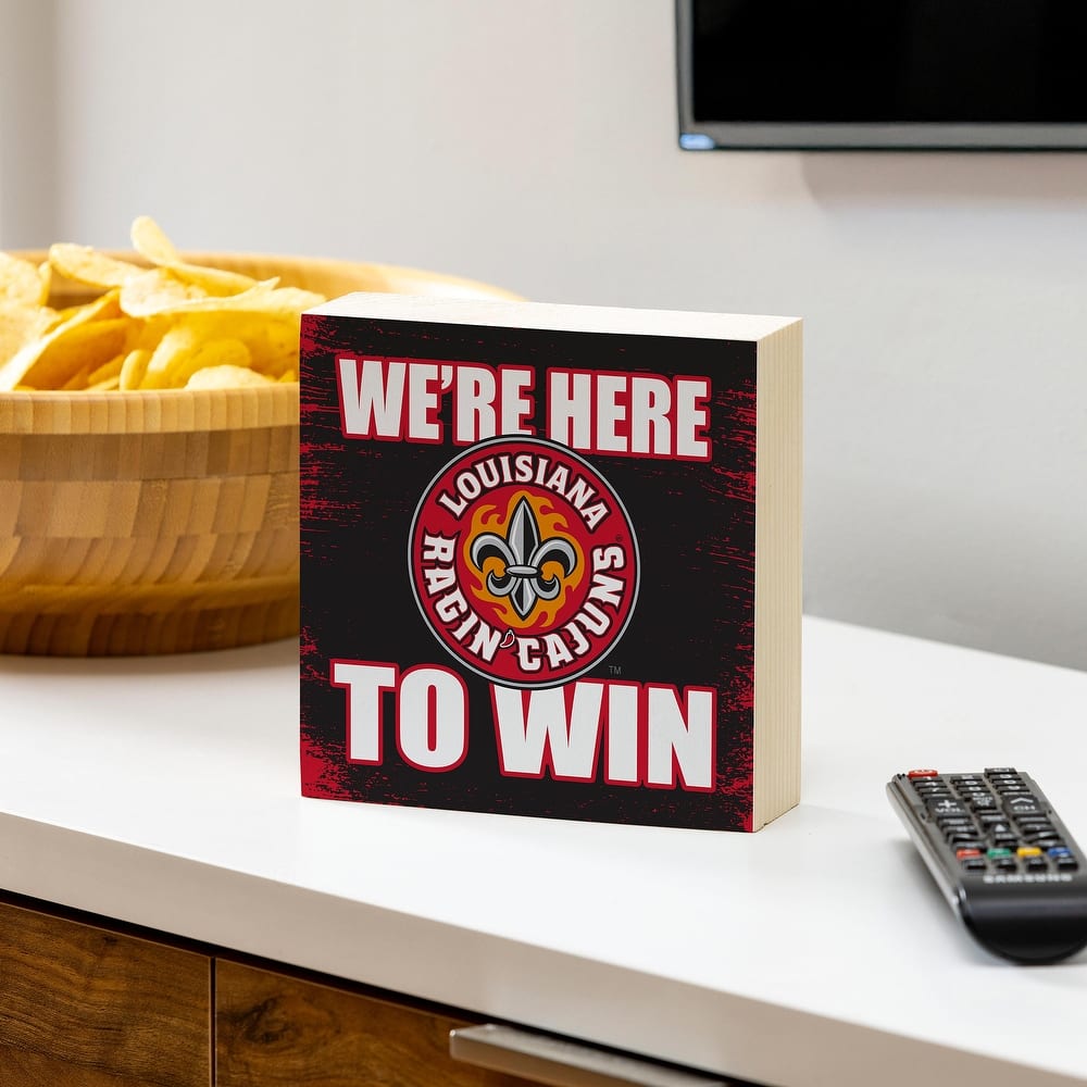 University of Louisiana at Lafayette Wooden Tabletop Mantel Shelf Sign