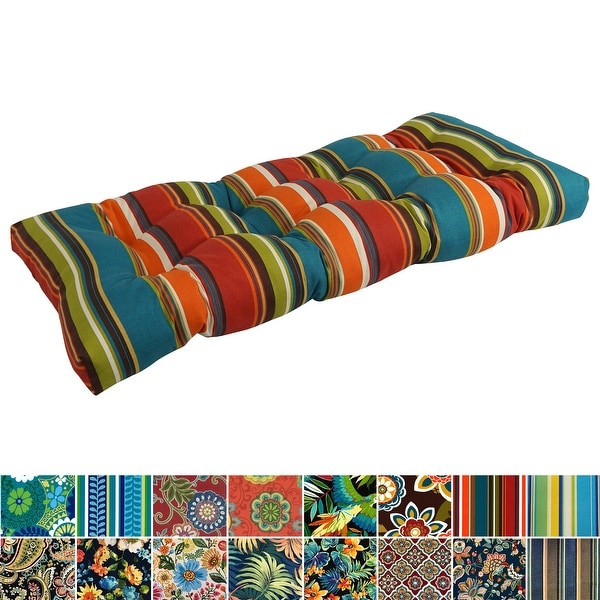42 inch by 19 inch Tufted Indoor Outdoor Loveseat Bench Cushion 19 x 42 On Sale Bed Bath Beyond 8341960