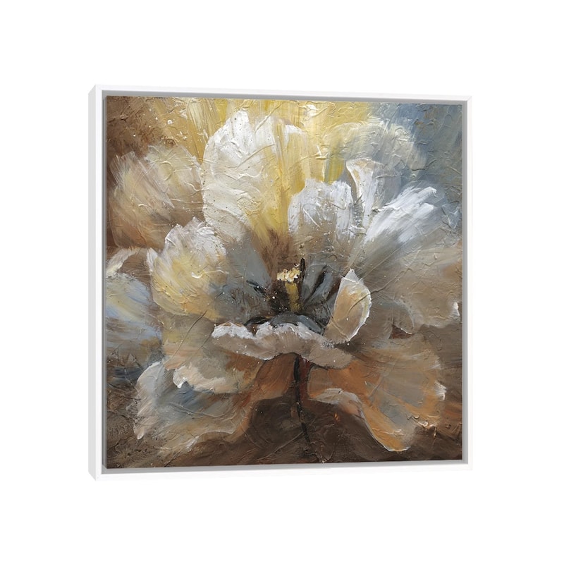 iCanvas "Blooming II" by Nan Framed Canvas Print - 18x18 - White