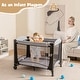preview thumbnail 2 of 8, 5 in 1 Portable Baby Playard Nursery Center w/ Cradle & Storage - See Details
