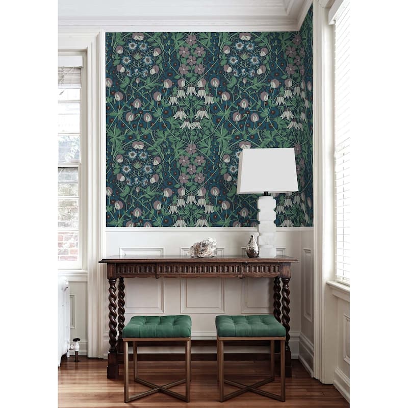 NextWall Tulip Garden Peel and Stick Wallpaper